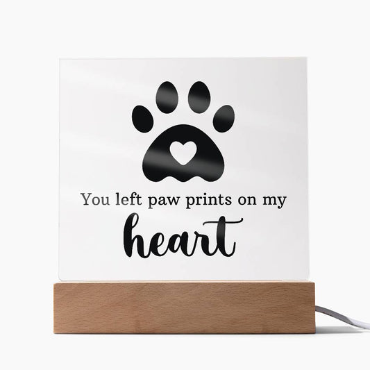 Keepsake Acrylic Bundle - You Left Pawprints In My Heart - Dear Heart Gifts